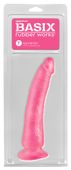 Basix Rubber Works Slim Dildo 17,8 cm PINK