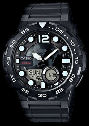 Casio AEQ-100W-1AVEF INTROX - 10BAR+ PUDEŁKO na Arena.pl