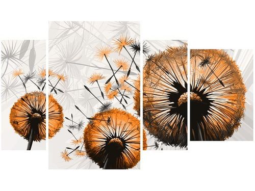 135CM 80 OBRAZ 4 ELEM DMUCHAWCE POMARAŃCZACH ŚCIENNY na Arena.pl