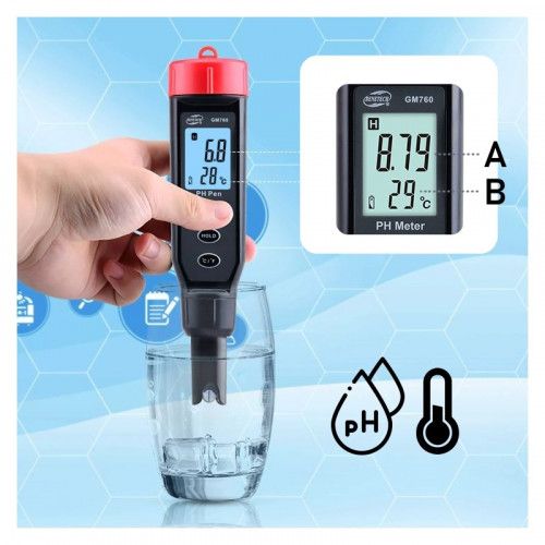 MIERNIK PH TESTER ATC AUTOKALIBRACJA GM760 na Arena.pl