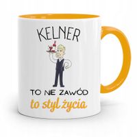Dla Kelnera Kubek Żółty Kelner To Styl Życia Z Nadrukiem Ze Zdjęciem