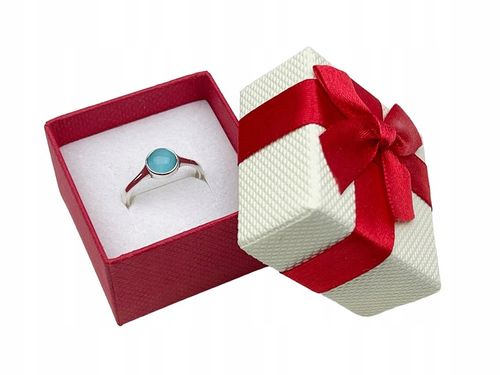 klasyczny pierścionek z małym oczkiem kocie oko błękitne rozmiary do wyboru na Arena.pl