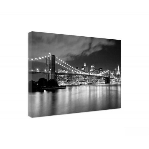 Obraz na płótnie - Canvas, Brooklyn Bridge nocą 40x30 na Arena.pl