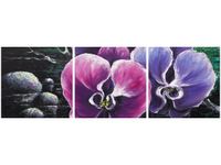 90X30CM STORCZYK STAWEM TRÓJ OBRAZ