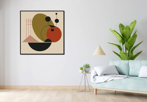 Plakat 100x100cm Geometryczny Balans na Arena.pl