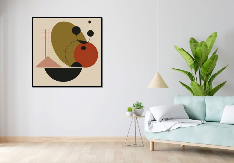 Plakat 100x100cm Geometryczny Balans zdjęcie 4
