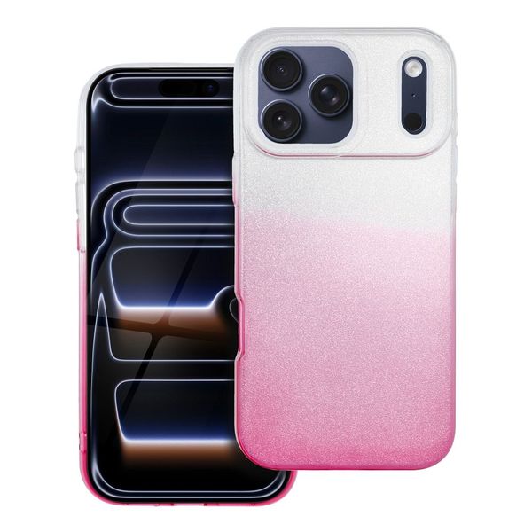 Futerał SHINING do IPHONE 17 Pro Max transparentny różowy zdjęcie 1