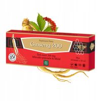 Ginseng 200 żeń-szeń&mleczko pszczele&miód 10x10ml