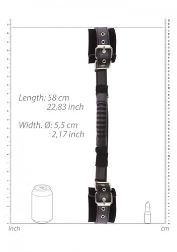 bonded leather hand cuffs with handle na Arena.pl