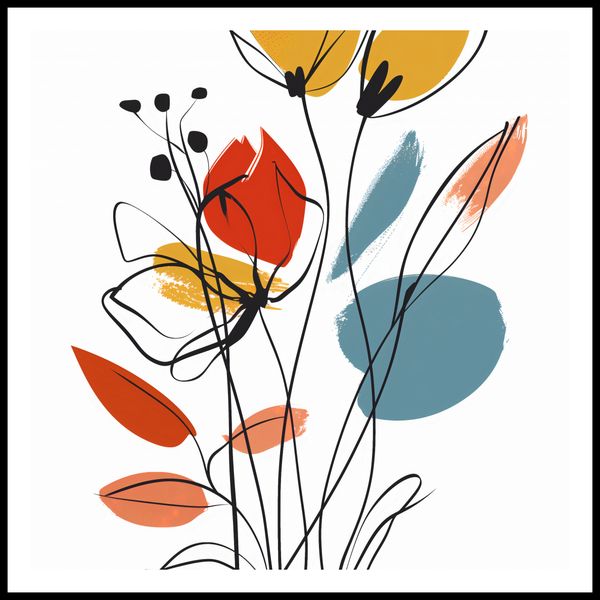 Plakat 70x70cm Ogród przy Lecie zdjęcie 3