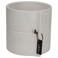 KADAX Doniczka Ceramiczna Osłonka 17cm Szara