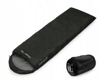 CAMPUS COUGAR 150 | CIEPŁY ŚPIWÓR KOŁDRA 2w1 0st | ZAMEK LEWY | CZARNY