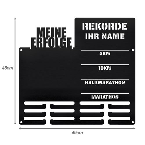 Wieszak na medale i numery startowe REKORDY BIEGOWE RUN twoje imię 89.1 na Arena.pl