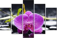 100CM 150CM OBRAZ 5 ELEM ORCHIDEA ŚCIENNY