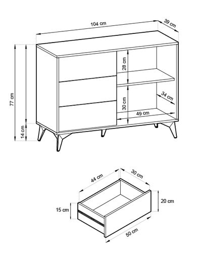 Komoda DIAMOND KSZ104 na Arena.pl
