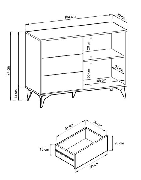 Komoda DIAMOND KSZ104 zdjęcie 3