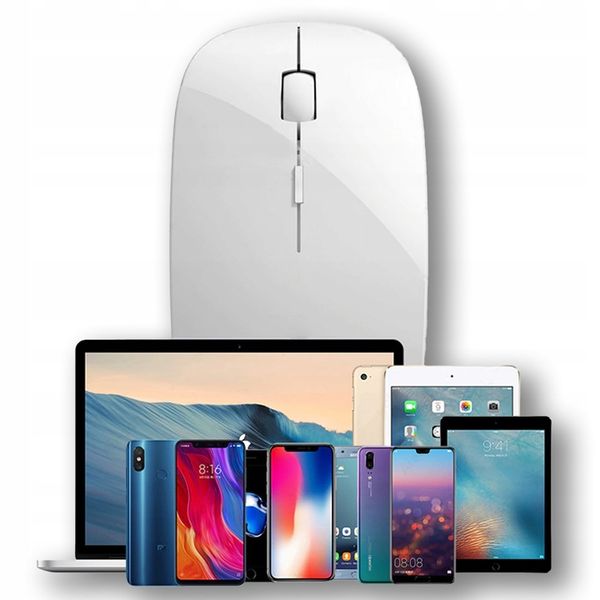 Bezprzewodowa MYSZKA laserowa do komputera DUAL Bluetooth i radio 1600DPI zdjęcie 4