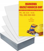 Ulotki A6 1000 szt firmowe reklamowe ODZIEŻ ROBOCZA + PROJEKT GRATIS