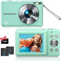 APARAT FOTOGRAFICZNY CYFROWY DLA DZIECI 44Mpx KAMERA ZABAWKA + KARTA 32GB