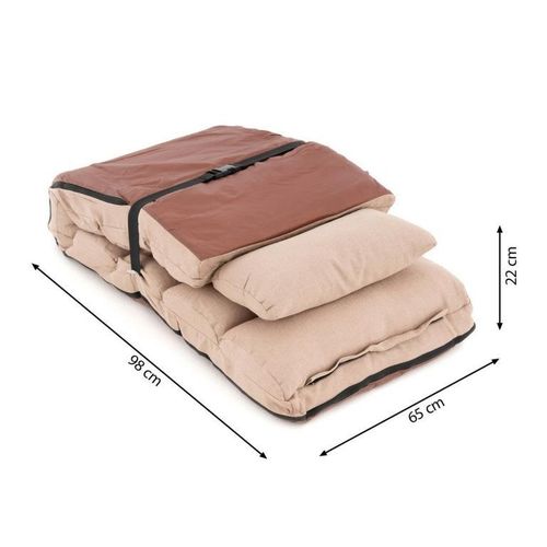 Leżak regulowany, kolor beżowy na Arena.pl