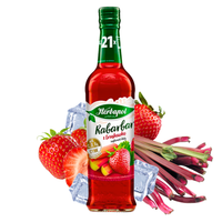 Herbapol Suplement diety syrop o smaku rabarbaru z truskawką 420 ml