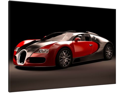 Obraz Czerwone Bugatti Veyron 100x70 PŁÓTNO na Arena.pl