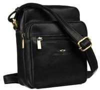 pojemna, skórzana torba męska z kieszeniami — peterson