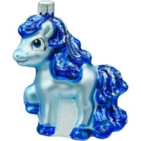 Bombka choinkowa szklana: Kucyk Pony: niebieski