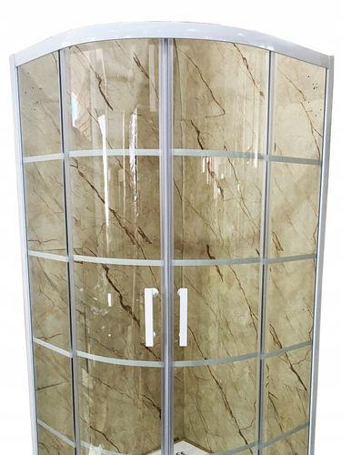 Kabina prysznicowa biała LOFT w duże szprosy 80x80 na Arena.pl