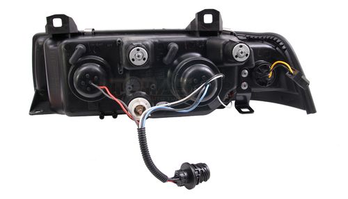 Reflektory lampy BMW E36 chrom ringi coupe cabrio na Arena.pl