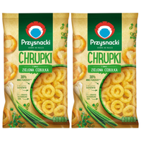 Przysnacki Chrupki o smaku zielona cebulka 140 g x 2 sztuk