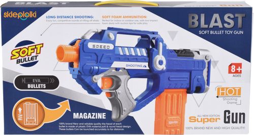 BEZPIECZNA WYRZUTNIA AUTOMATYCZNA KARABIN NA MIĘKKIE STRZAŁKI PIANKI ZABAWA na Arena.pl