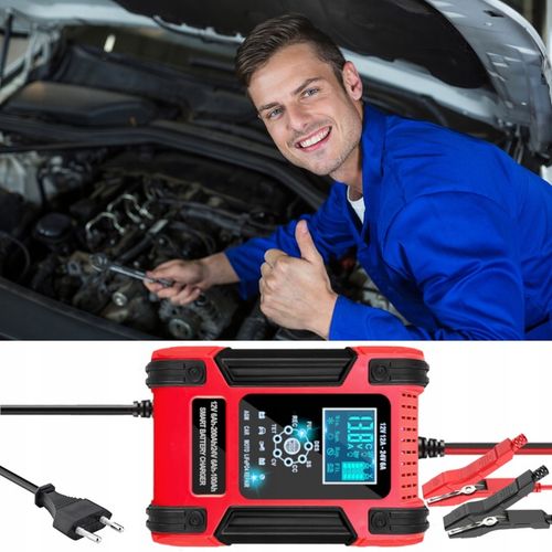 Prostownik SAMOCHODOWY AUTOMATYCZNY Z FUNKCJĄ NAPRAWY AKUMULATORÓW 12V 24V na Arena.pl