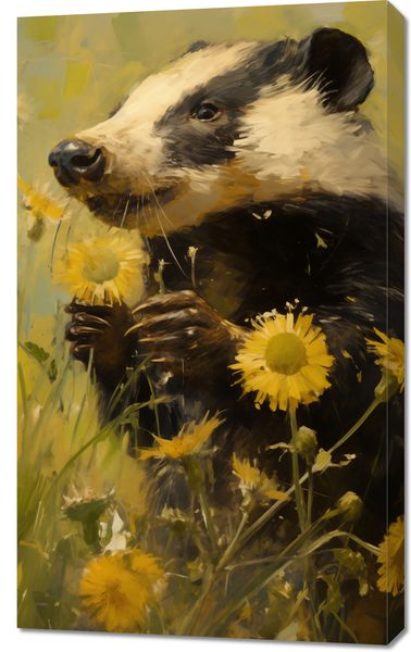 Obraz 60x100cm Łąka w Oczach Borsuka zdjęcie 1