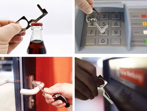 Metalowy brelok mooltitool higieniczny srebrny na Arena.pl