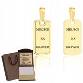 ZŁOTY NIEŚMIERTELNIK DO ŁAŃCUSZKA - ZAWIESZKA PR. 925 + GRAWER GRATIS