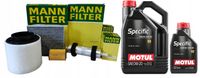 2X MANN ZESTAW FILTRÓW +OLEJ MOTUL 0W20 6L AUDI Q5 II 35TDI 2.0 TDI DEZE 16