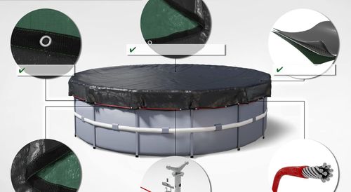 Pokrywa basenowa Planenfux 2-w-1 średnica 305 cm (do basenów 280-320 cm) na Arena.pl
