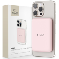 tech-protect pb10 lifemag magsafe power bank 5000mah pink