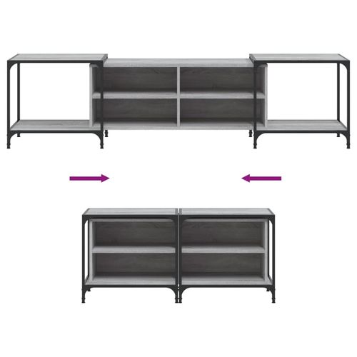 Szafka pod telewizor, szary dąb sonoma, 203x37x50 cm na Arena.pl