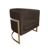 Fotel Glamour podstawa złota MG05