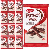 Dr Gerard  PryncyPałki Wafelki zdobione mleczną czekoladą 200 g x 12 sztuk