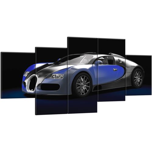 Obraz Drukowany 150X70 Błękitne Bugatti Veyron na Arena.pl