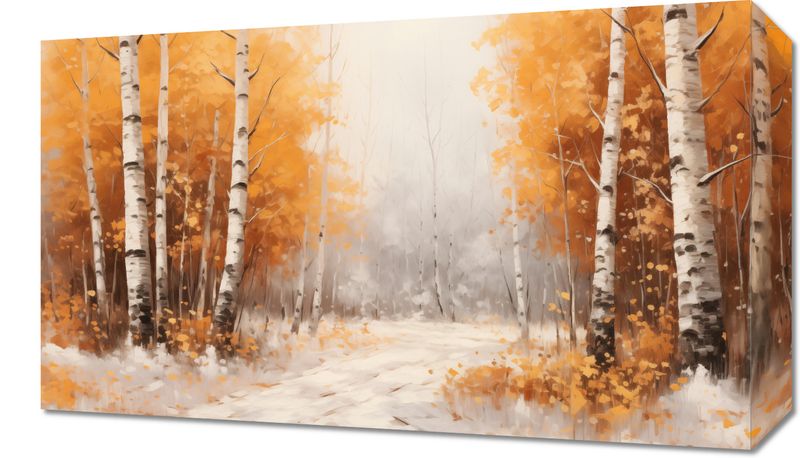 Obraz 50x30cm Jesienne Brzozy zdjęcie 1