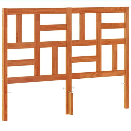 Wezgłowie do łóżka, woskowy brąz, 135 cm, lite drewno sosnowe na Arena.pl