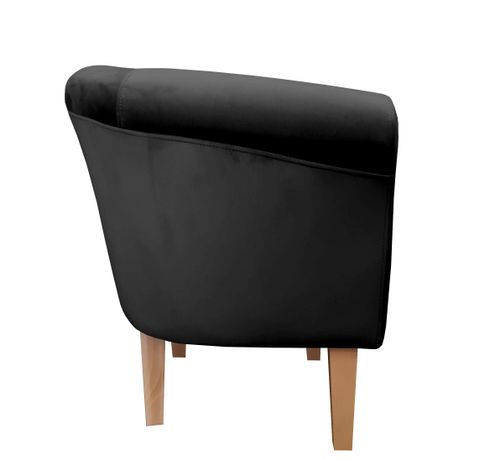 Fotel Milo nogi 20cm buk czarny MG19 na Arena.pl