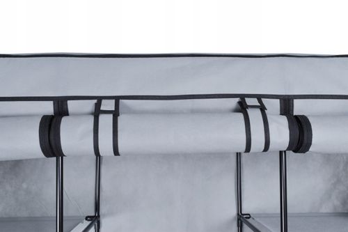 Szafa tekstylna z 10 półkami Mira Maxi - szara na Arena.pl