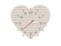 40X40CM ZEGAR SERCE PASKI OBRAZ