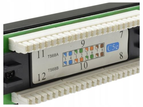 NEKU Patch panel patchpanel RACK 10'' 5e 12p UTP na Arena.pl