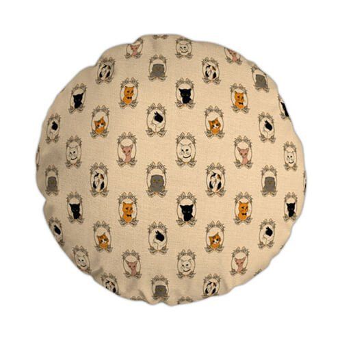 Poszewka z płótna Ø 60 cm do sublimacji - Koty na Arena.pl